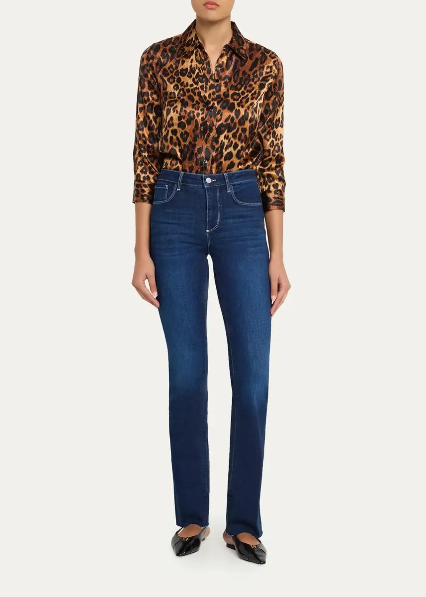 L'Agence Ruth High-Rise Straight Jeans | Thumbnail 2 L'Agence Ruth High-Rise Straight Jeans | Thumbnail 2