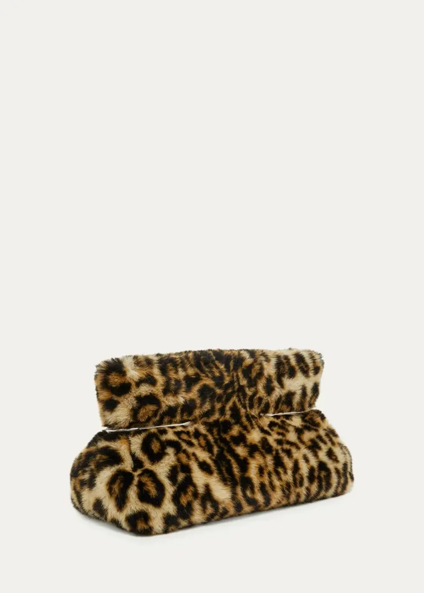 Givenchy Pinch Leopard-Print Faux Fur Clutch Bag | Thumbnail 3 Givenchy Pinch Leopard-Print Faux Fur Clutch Bag | Thumbnail 3