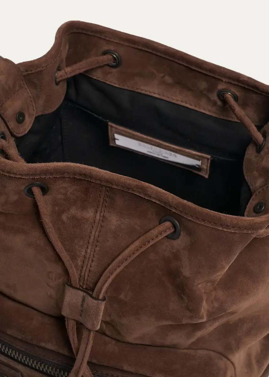 Balenciaga Le City Waxed Suede Backpack | Thumbnail 4 Balenciaga Le City Waxed Suede Backpack | Thumbnail 4