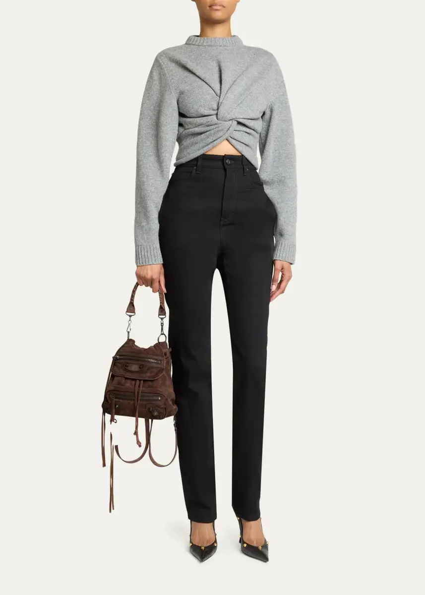 Balenciaga Le City Waxed Suede Backpack | Thumbnail 5 Balenciaga Le City Waxed Suede Backpack | Thumbnail 5