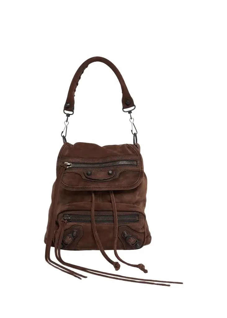 Le City Waxed Suede Backpack Le City Waxed Suede Backpack