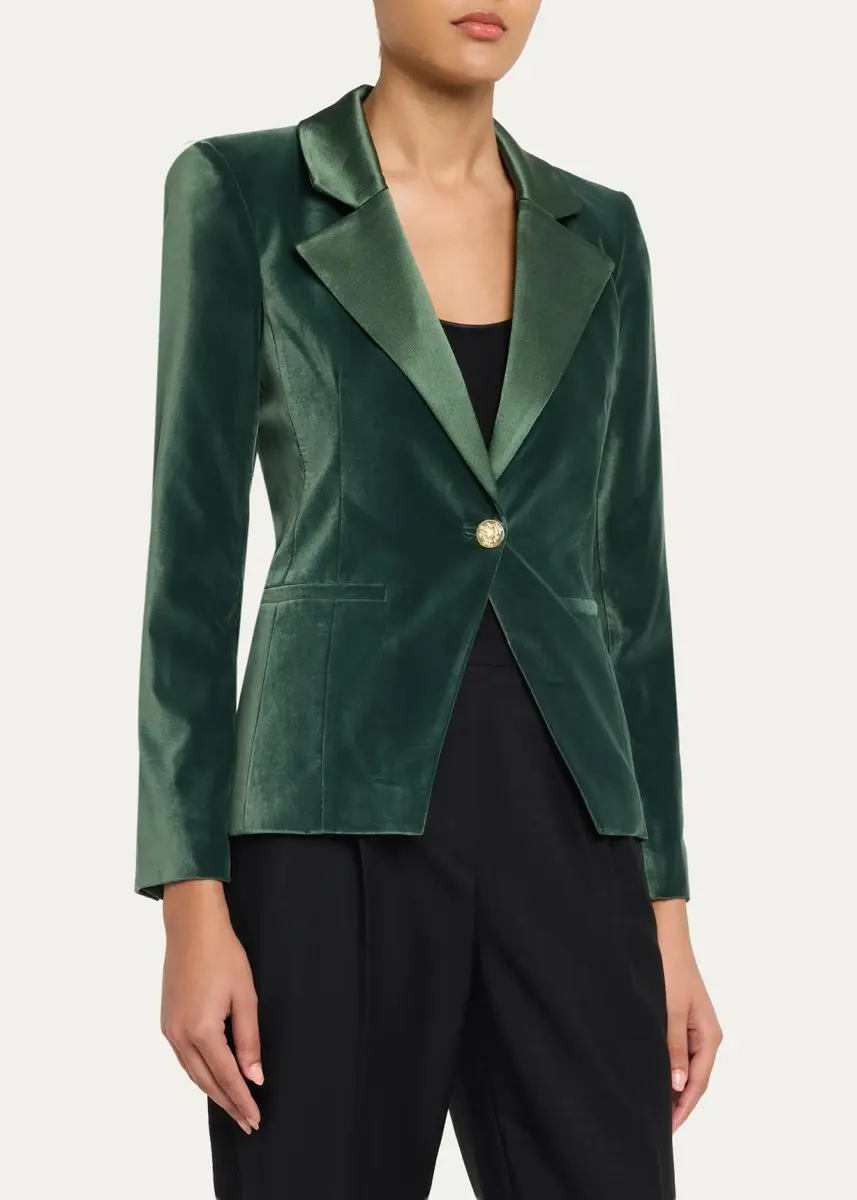 Alice + Olivia Sable Fitted Blazer | Thumbnail 4 Alice + Olivia Sable Fitted Blazer | Thumbnail 4