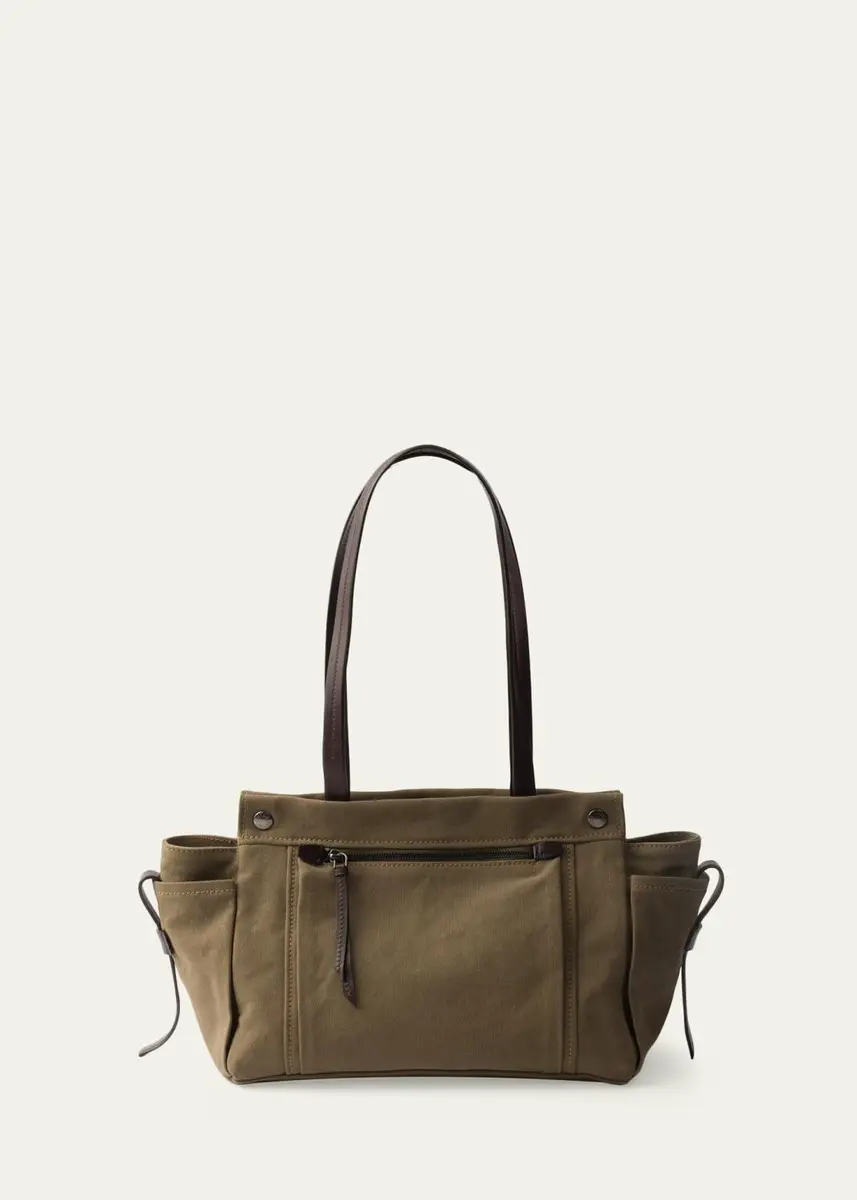 Prada Cotton Canvas Shoulder Bag | Thumbnail 5