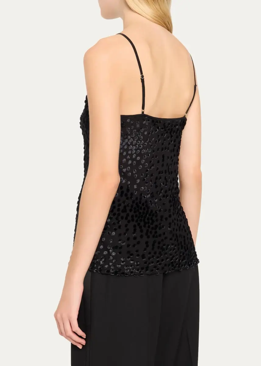 A.L.C. Drew Flocked Leopard-Print Tank Top | Thumbnail 3 A.L.C. Drew Flocked Leopard-Print Tank Top | Thumbnail 3