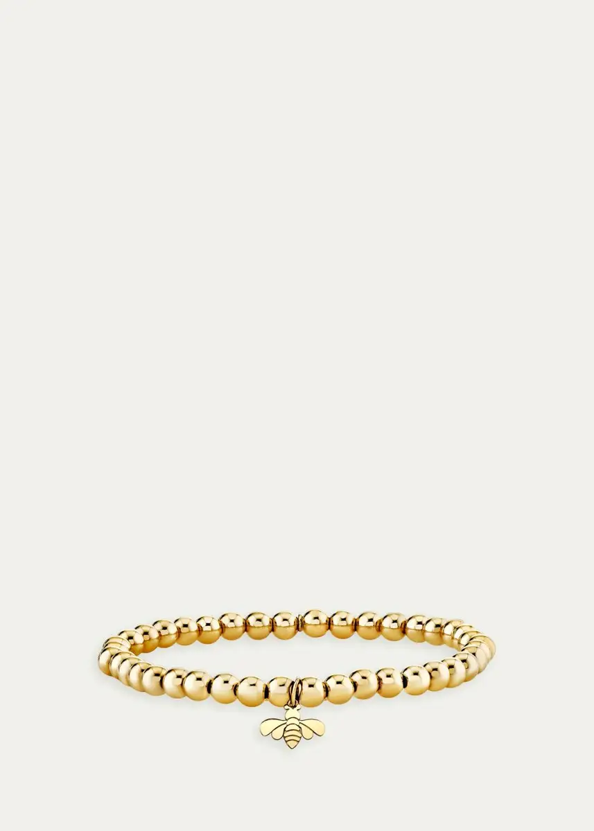 Sydney Evan 14K Pure Bee Stretch Bracelet | Thumbnail 2 Sydney Evan 14K Pure Bee Stretch Bracelet | Thumbnail 2