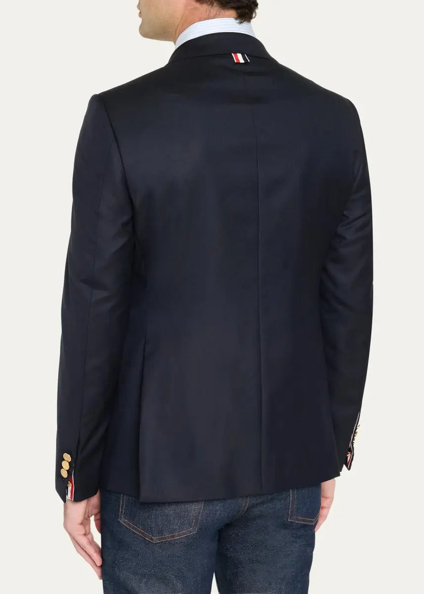 Thom Browne Men's Classic Wool Super 120S Wool Sport Jacket | Thumbnail 3 Thom Browne Men's Classic Wool Super 120S Wool Sport Jacket | Thumbnail 3