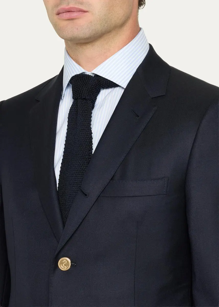 Thom Browne Men's Classic Wool Super 120S Wool Sport Jacket | Thumbnail 5 Thom Browne Men's Classic Wool Super 120S Wool Sport Jacket | Thumbnail 5
