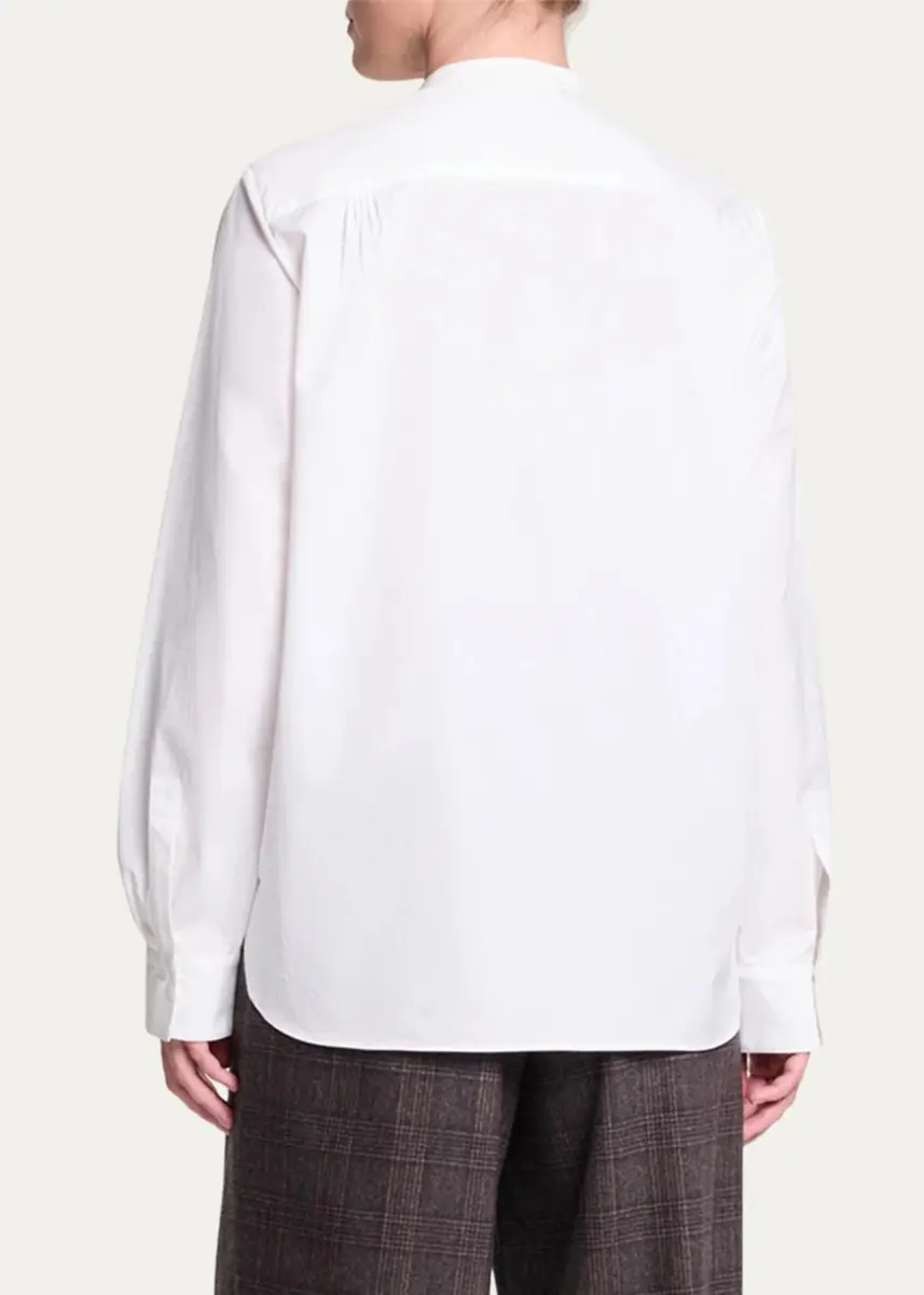 TWP Simpleman Bib-Front Cotton Shirt | Thumbnail 3