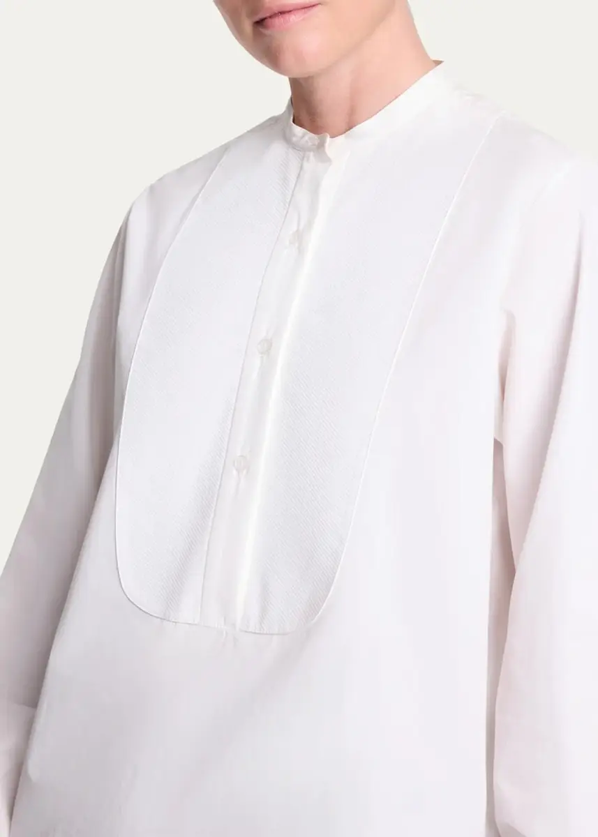 TWP Simpleman Bib-Front Cotton Shirt | Thumbnail 5