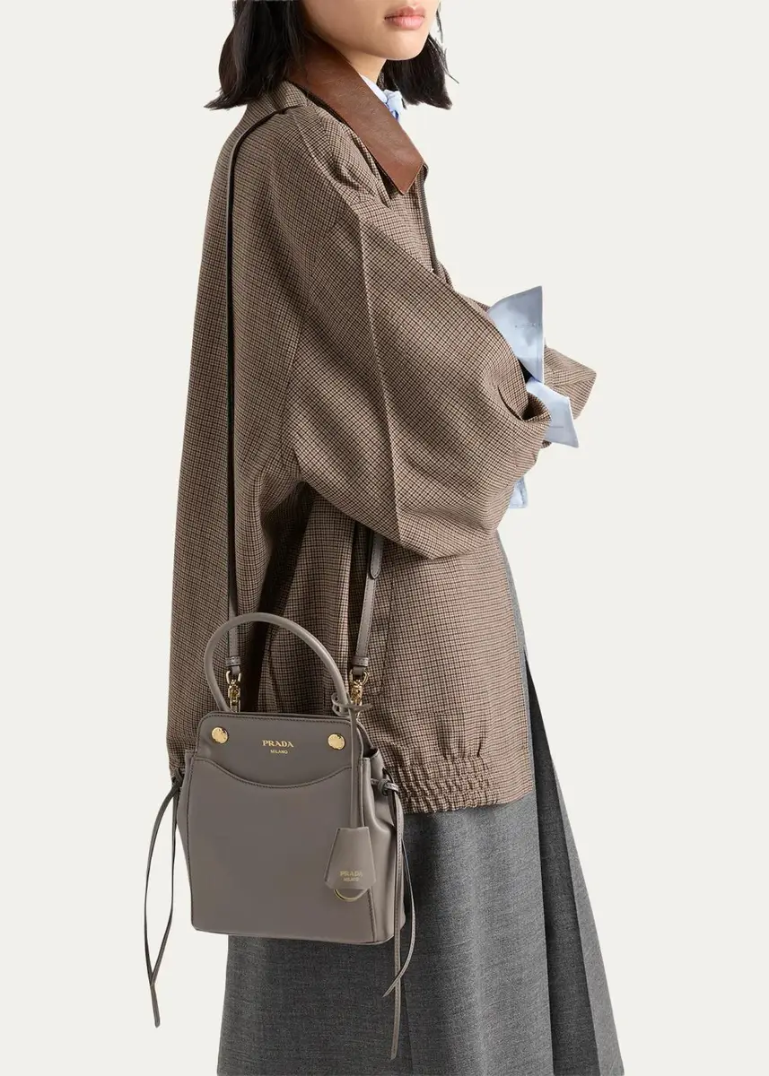 Prada Carry Leather Top-Handle Bag | Thumbnail 2
