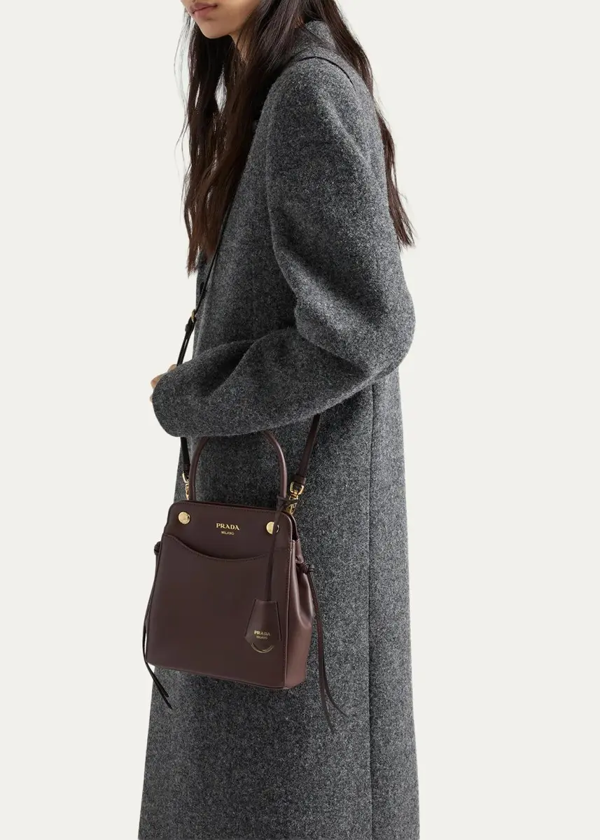 Prada Carry Leather Top-Handle Bag | Thumbnail 5