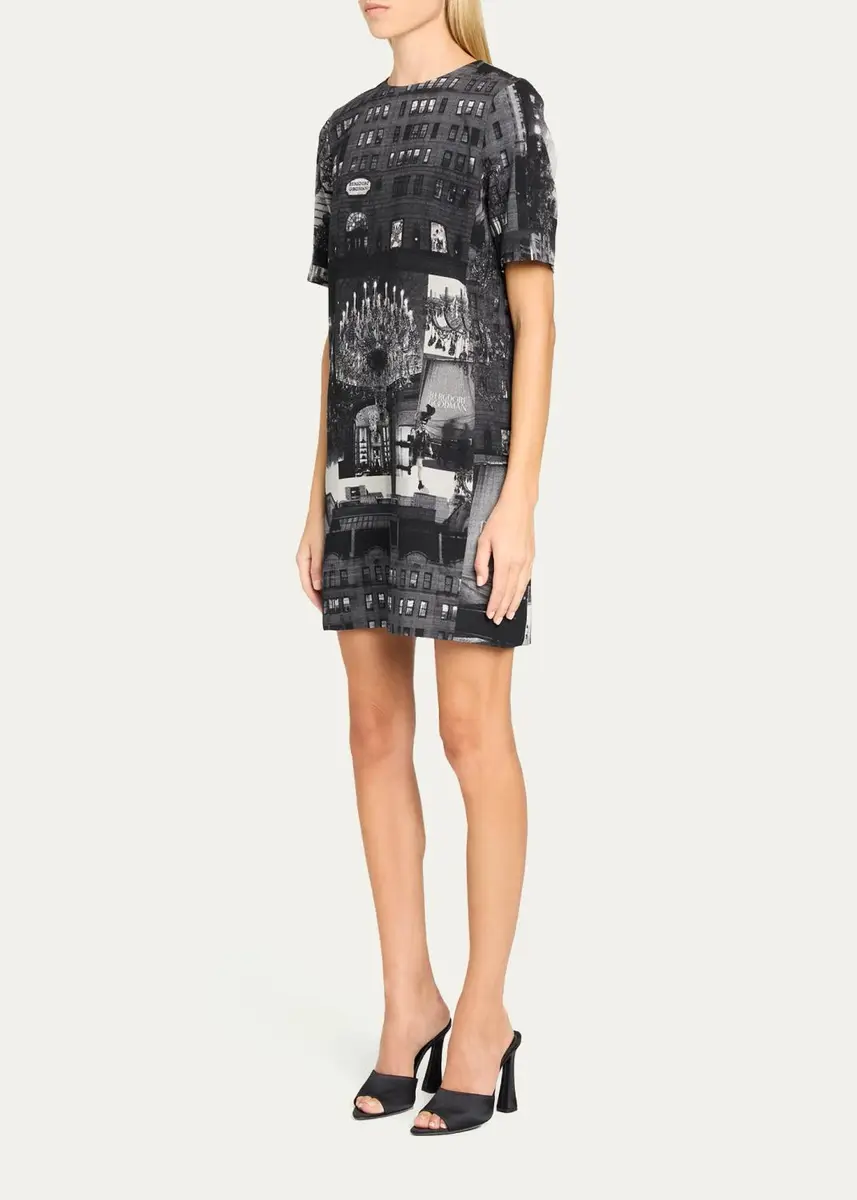 Libertine 125th Printed Short Sleeve Mini Shift Dress | Thumbnail 4
