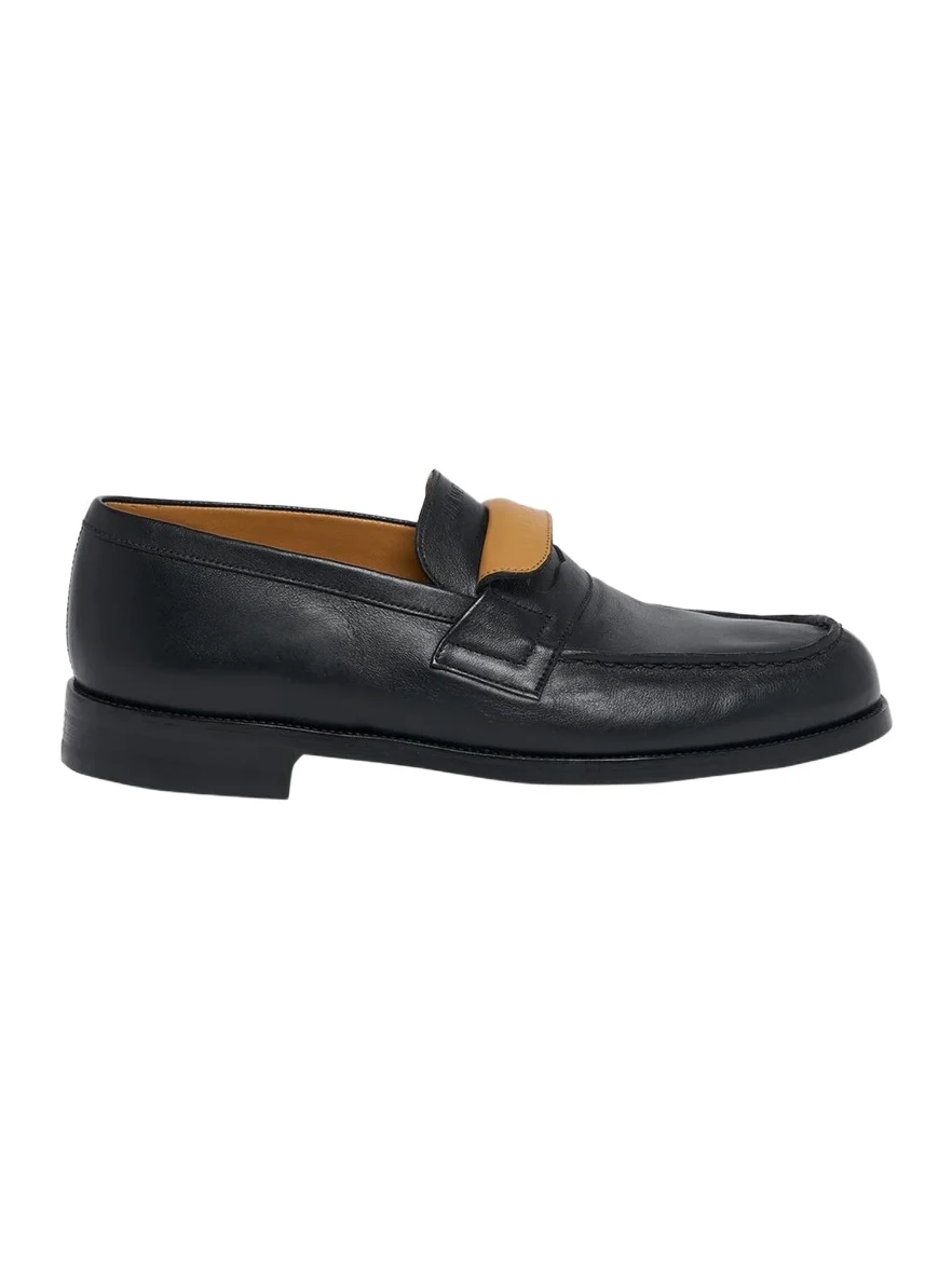 Balenciaga Men's x JM Weston Logo Leather Loafers