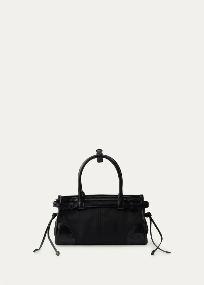 Prada Bonnie Small Nylon & Leather Top-Handle Bag | Thumbnail 3 Prada Bonnie Small Nylon & Leather Top-Handle Bag | Thumbnail 3