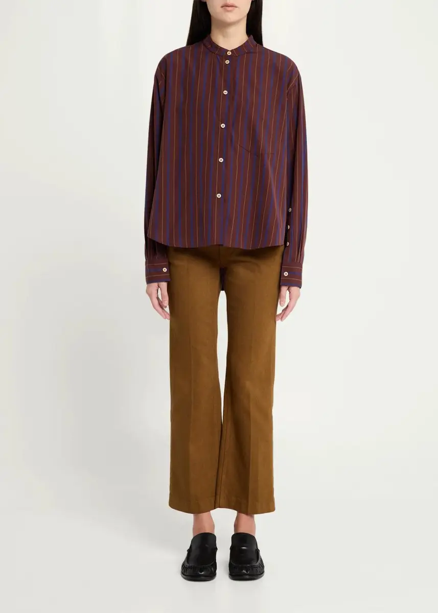 Jamie Haller The Editor Striped Cotton Shirt | Thumbnail 2