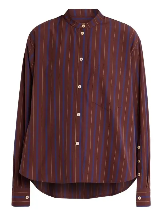 Jamie Haller The Editor Striped Cotton Shirt