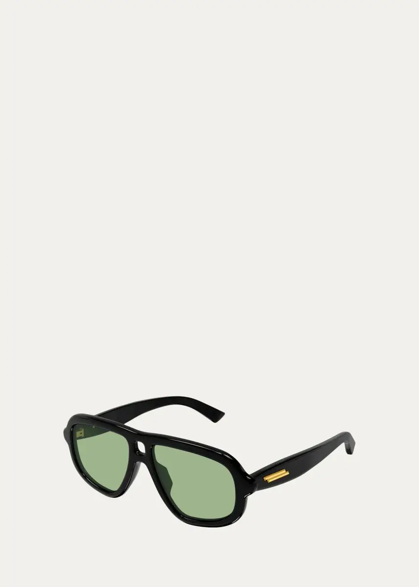 Bottega Veneta Ribbon Bv1494S Sophia Ribbon 53MM Pilot Sunglasses | Thumbnail 2 Bottega Veneta Ribbon Bv1494S Sophia Ribbon 53MM Pilot Sunglasses | Thumbnail 2