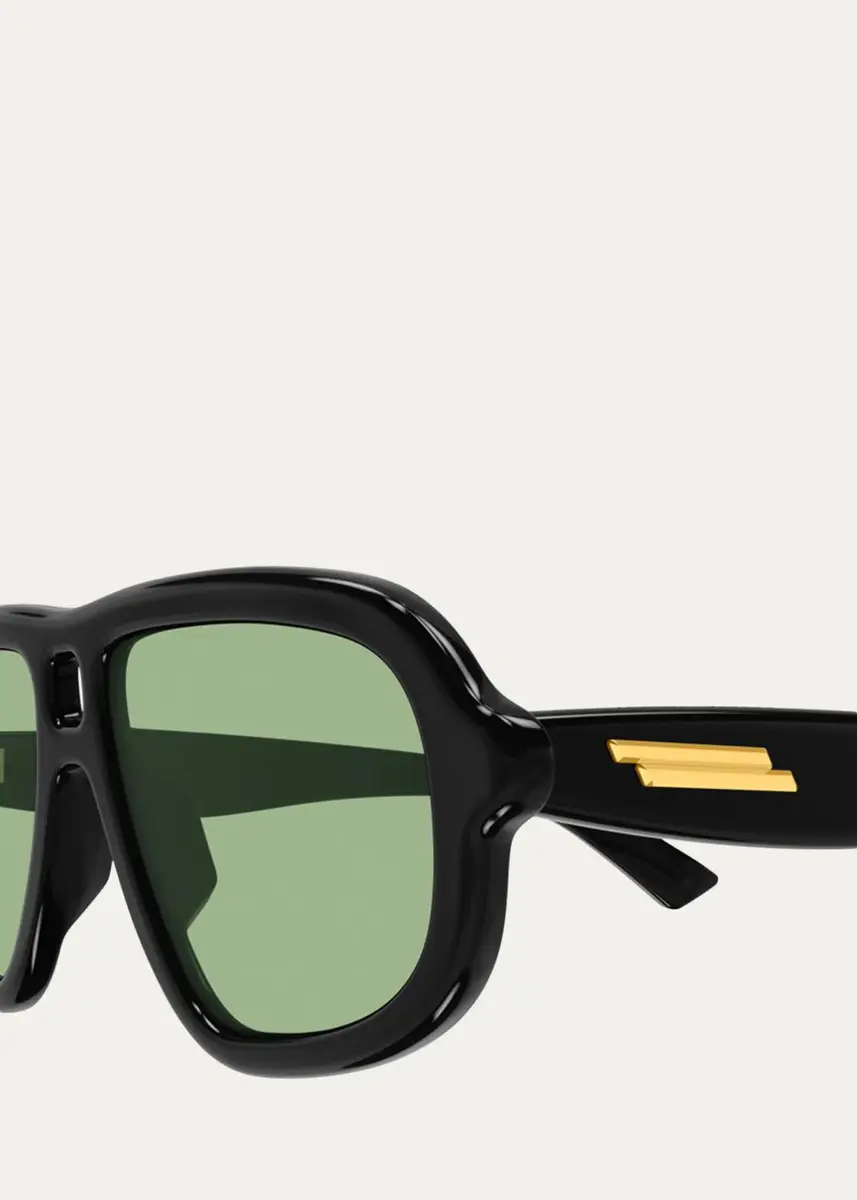 Bottega Veneta Ribbon Bv1494S Sophia Ribbon 53MM Pilot Sunglasses | Thumbnail 3 Bottega Veneta Ribbon Bv1494S Sophia Ribbon 53MM Pilot Sunglasses | Thumbnail 3
