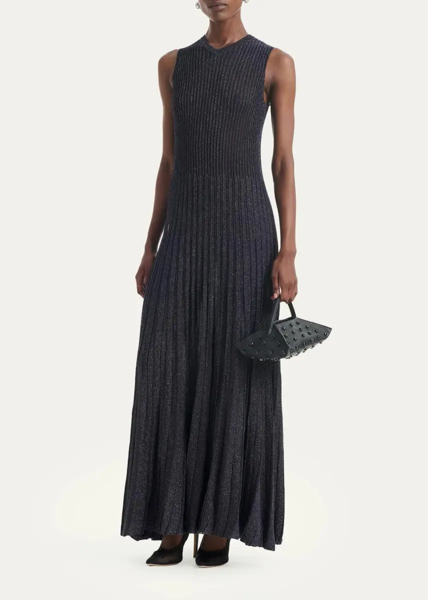 Altuzarra Selvin Ribbed Metallic-Knit Maxi Dress | Thumbnail 2 Altuzarra Selvin Ribbed Metallic-Knit Maxi Dress | Thumbnail 2