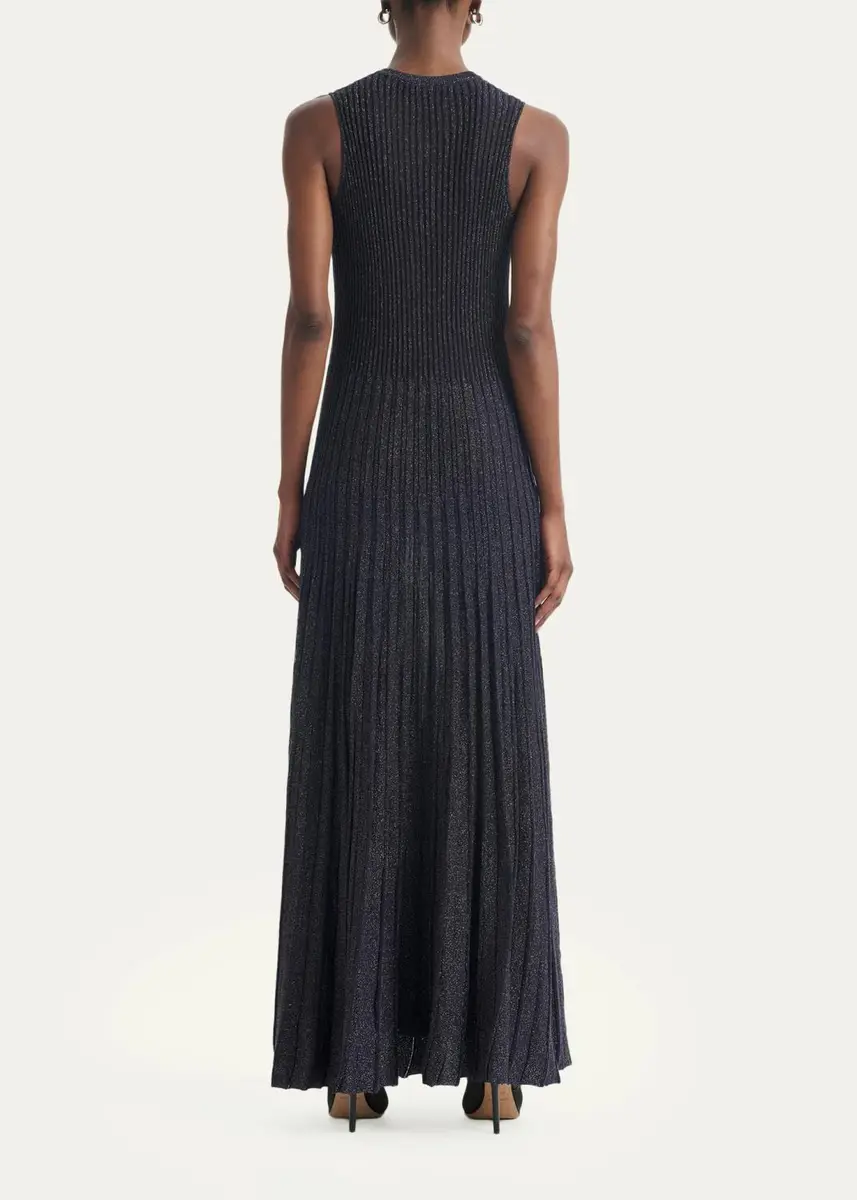 Altuzarra Selvin Ribbed Metallic-Knit Maxi Dress | Thumbnail 3 Altuzarra Selvin Ribbed Metallic-Knit Maxi Dress | Thumbnail 3