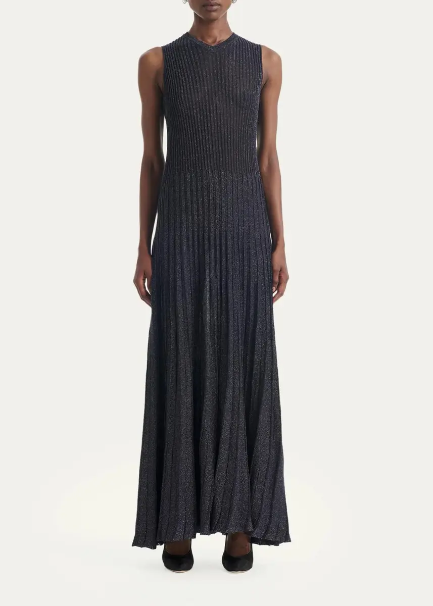 Altuzarra Selvin Ribbed Metallic-Knit Maxi Dress | Thumbnail 4 Altuzarra Selvin Ribbed Metallic-Knit Maxi Dress | Thumbnail 4