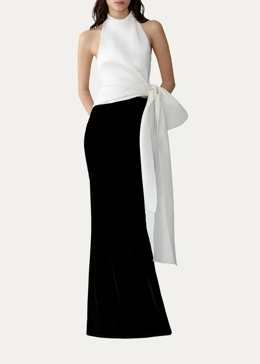 Carolina Herrera Halter Top with Bow | Thumbnail 2