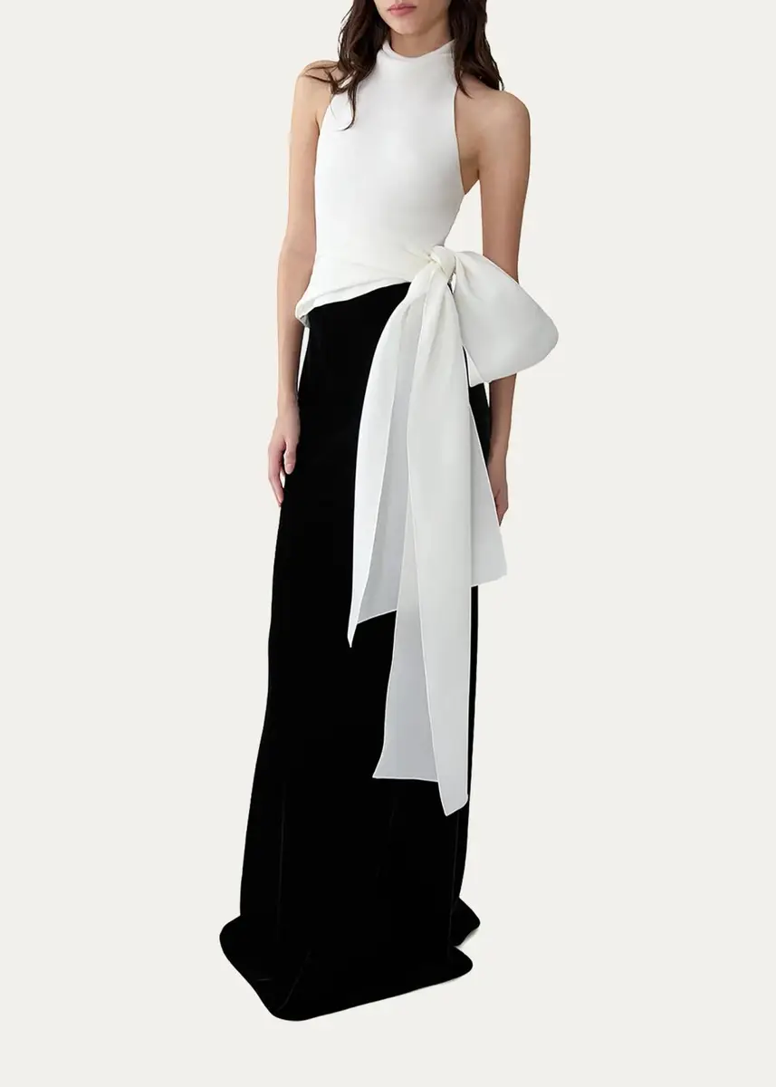 Carolina Herrera Halter Top with Bow | Thumbnail 4
