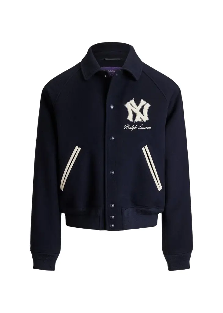Men's Yankees Wool Shearling-Lined Jacket Men's Yankees Wool Shearling-Lined Jacket