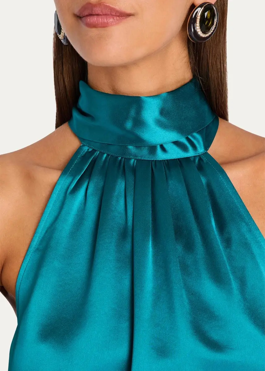 Retrofête Martina Satin Halter Top | Thumbnail 5 Retrofête Martina Satin Halter Top | Thumbnail 5
