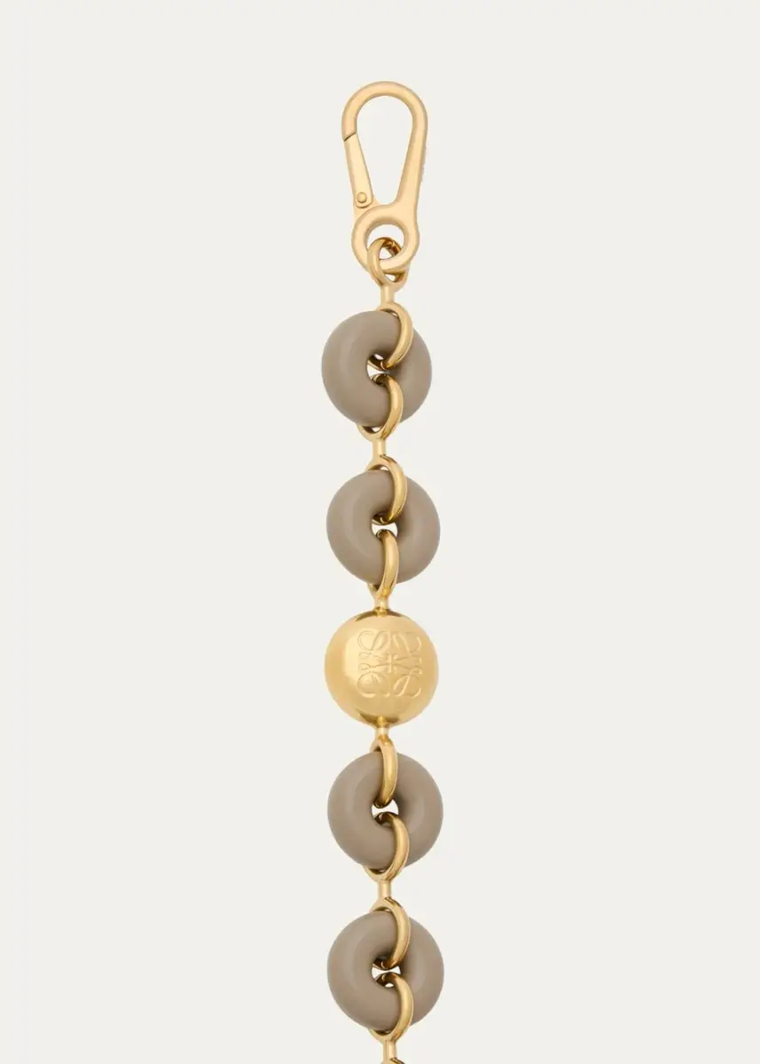 Loewe Goldtone Beaded Chain Strap | Thumbnail 2 Loewe Goldtone Beaded Chain Strap | Thumbnail 2