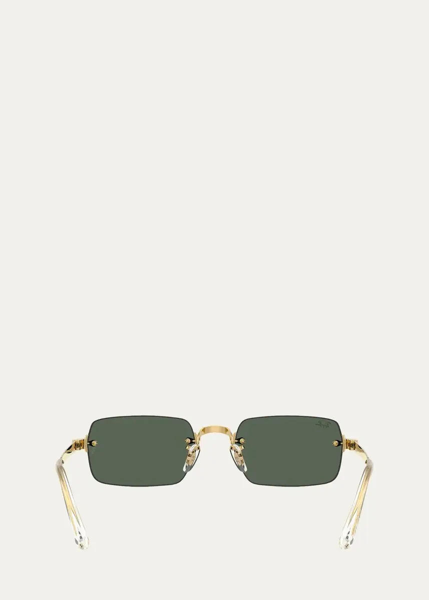 Ray-Ban x A$AP Rocky Men's Rb3928 Rimless Metal Rectangle Sunglasses | Thumbnail 3