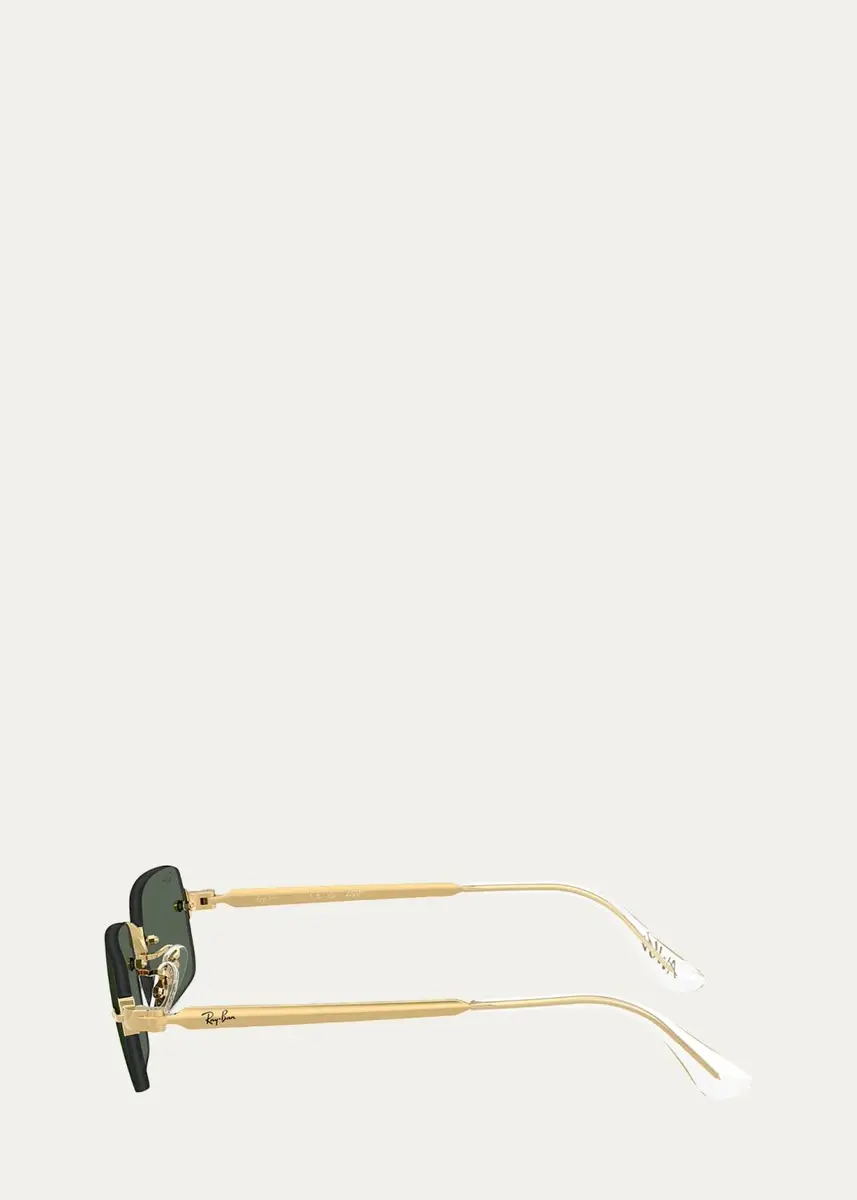 Ray-Ban x A$AP Rocky Men's Rb3928 Rimless Metal Rectangle Sunglasses | Thumbnail 5