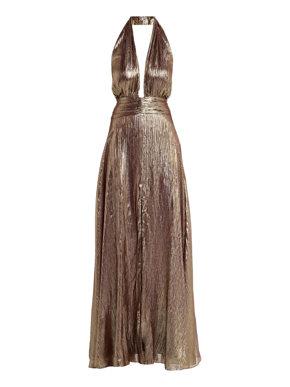 Ramy Brook Aurora Metallic Halterneck Gown