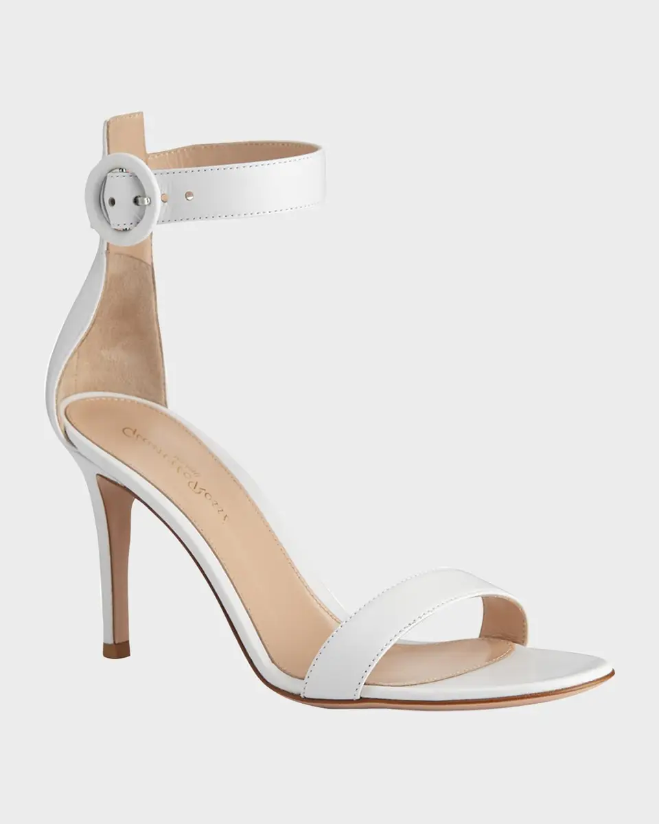 Gianvito Rossi Portofino Napa Ankle-Strap 85mm Sandals | Thumbnail 2
