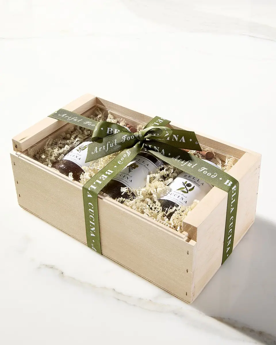Bella Cucina Honey Trio Gift Box with Olive Wood Dipper | Thumbnail 2 Bella Cucina Honey Trio Gift Box with Olive Wood Dipper | Thumbnail 2
