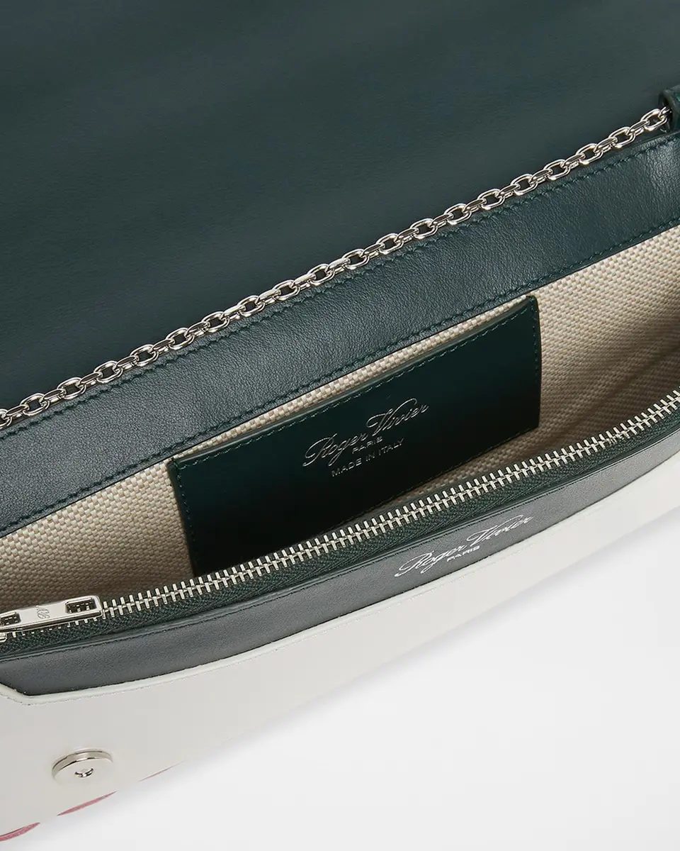 Roger Vivier Belle Vivier Leather-Woven Clutch Bag | Thumbnail 3 Roger Vivier Belle Vivier Leather-Woven Clutch Bag | Thumbnail 3