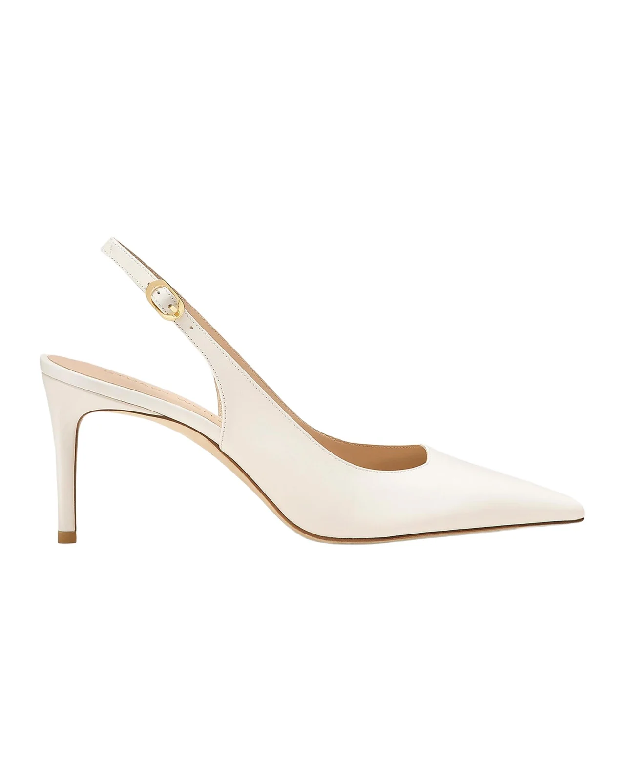 75mm Stuart Power Leather Slingback Pumps 75mm Stuart Power Leather Slingback Pumps
