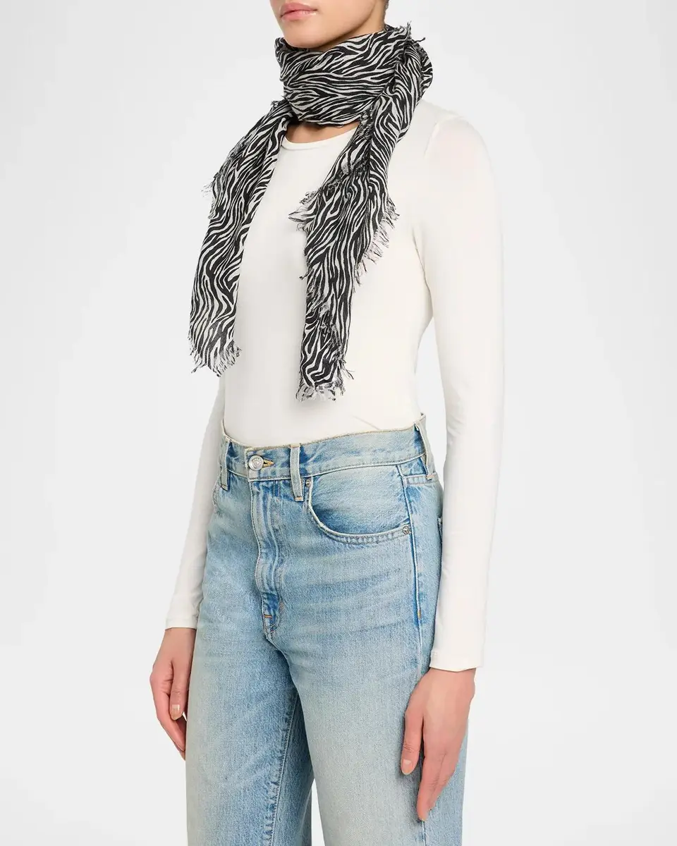 Etoile Isabel Marant Alecia Printed Cashmere and Wool Scarf | Thumbnail 3