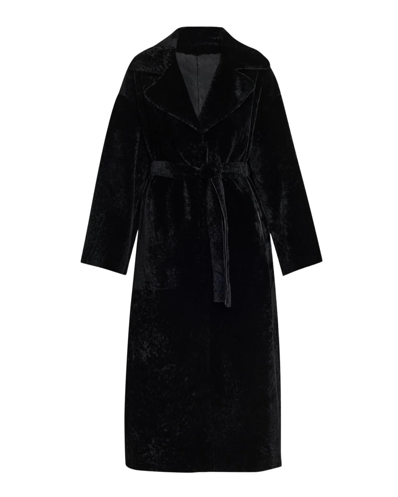 Rien Belted Shearling Coat