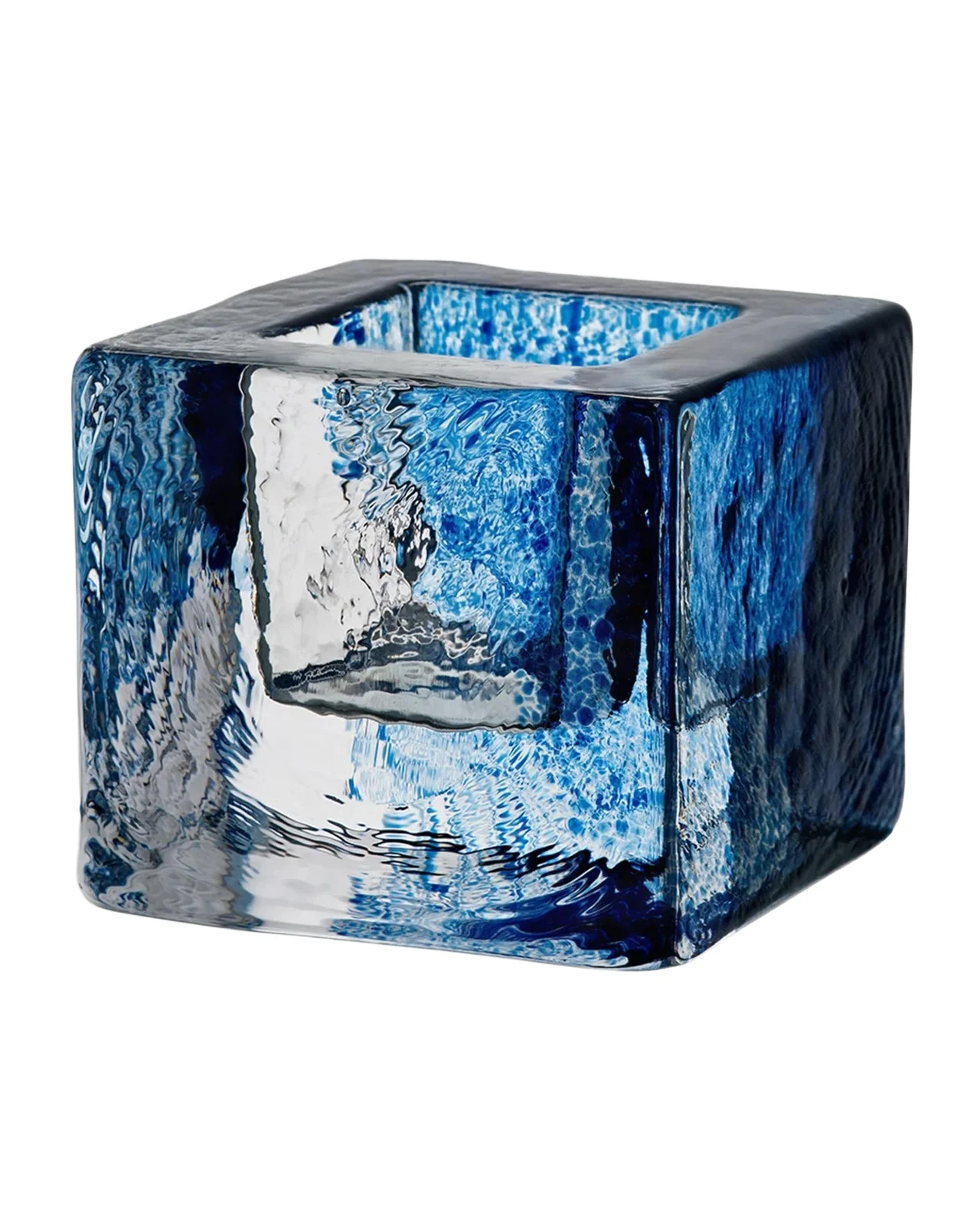 Kosta Boda Blue Votive Candle Holder, Blue