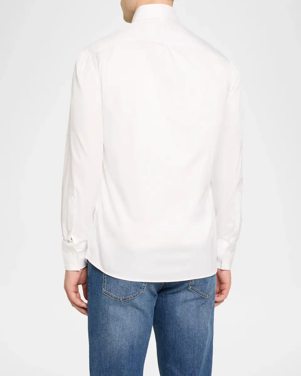 Brunello Cucinelli Men's Cotton Dress Shirt | Thumbnail 3