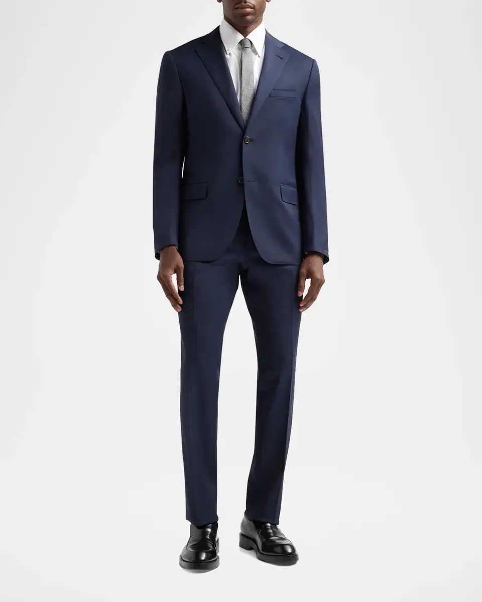 CORNELIANI Men's Wool Single-Breasted Suit | Thumbnail 2 CORNELIANI Men's Wool Single-Breasted Suit | Thumbnail 2