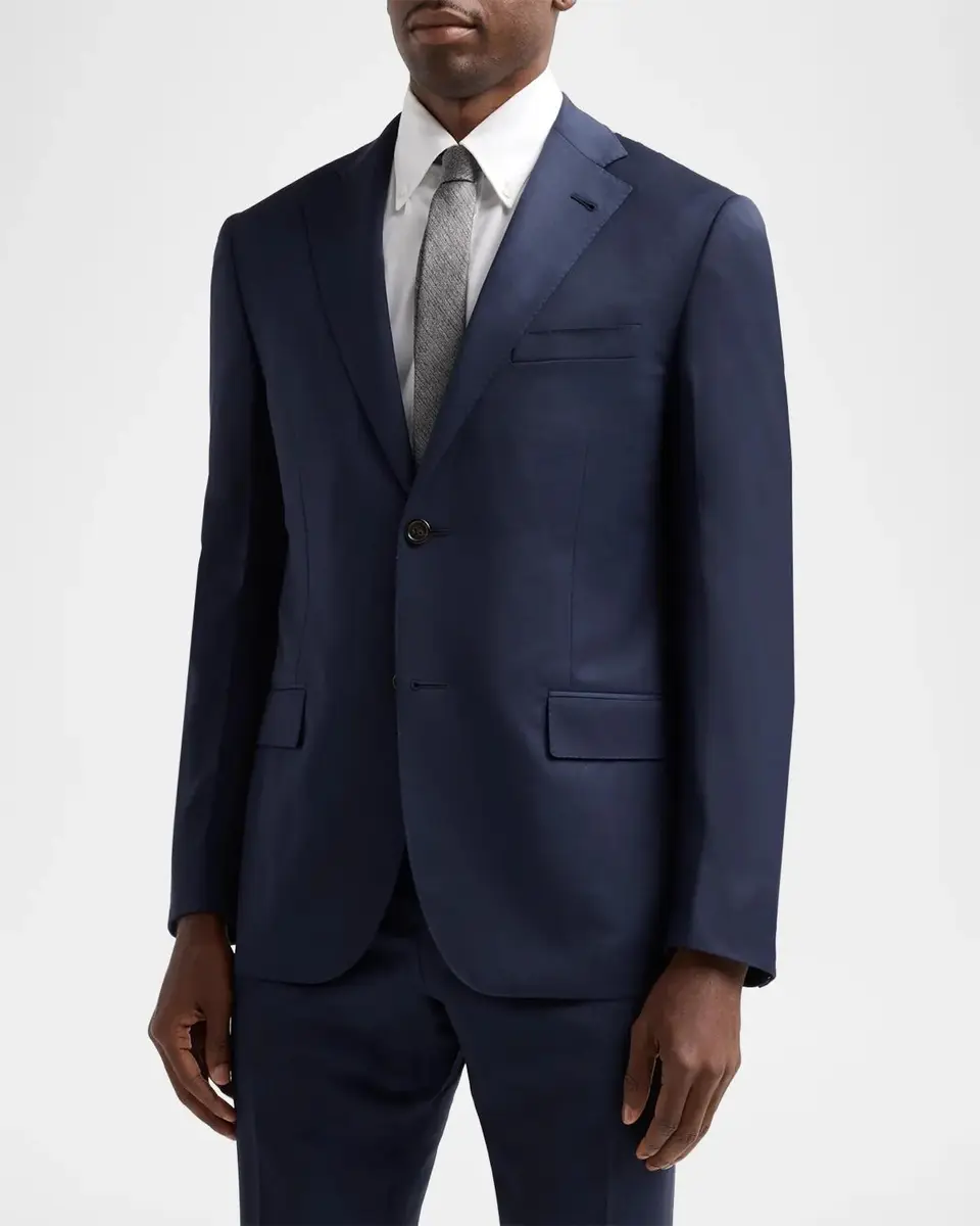 CORNELIANI Men's Wool Single-Breasted Suit | Thumbnail 4 CORNELIANI Men's Wool Single-Breasted Suit | Thumbnail 4