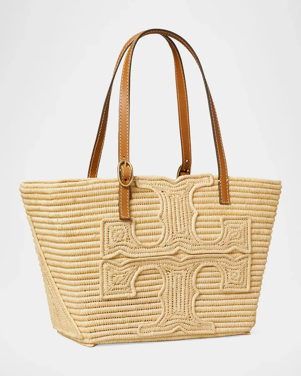 Tory Burch x Duom for Women Ella Raffia Tote Bag | Thumbnail 3 Tory Burch x Duom for Women Ella Raffia Tote Bag | Thumbnail 3