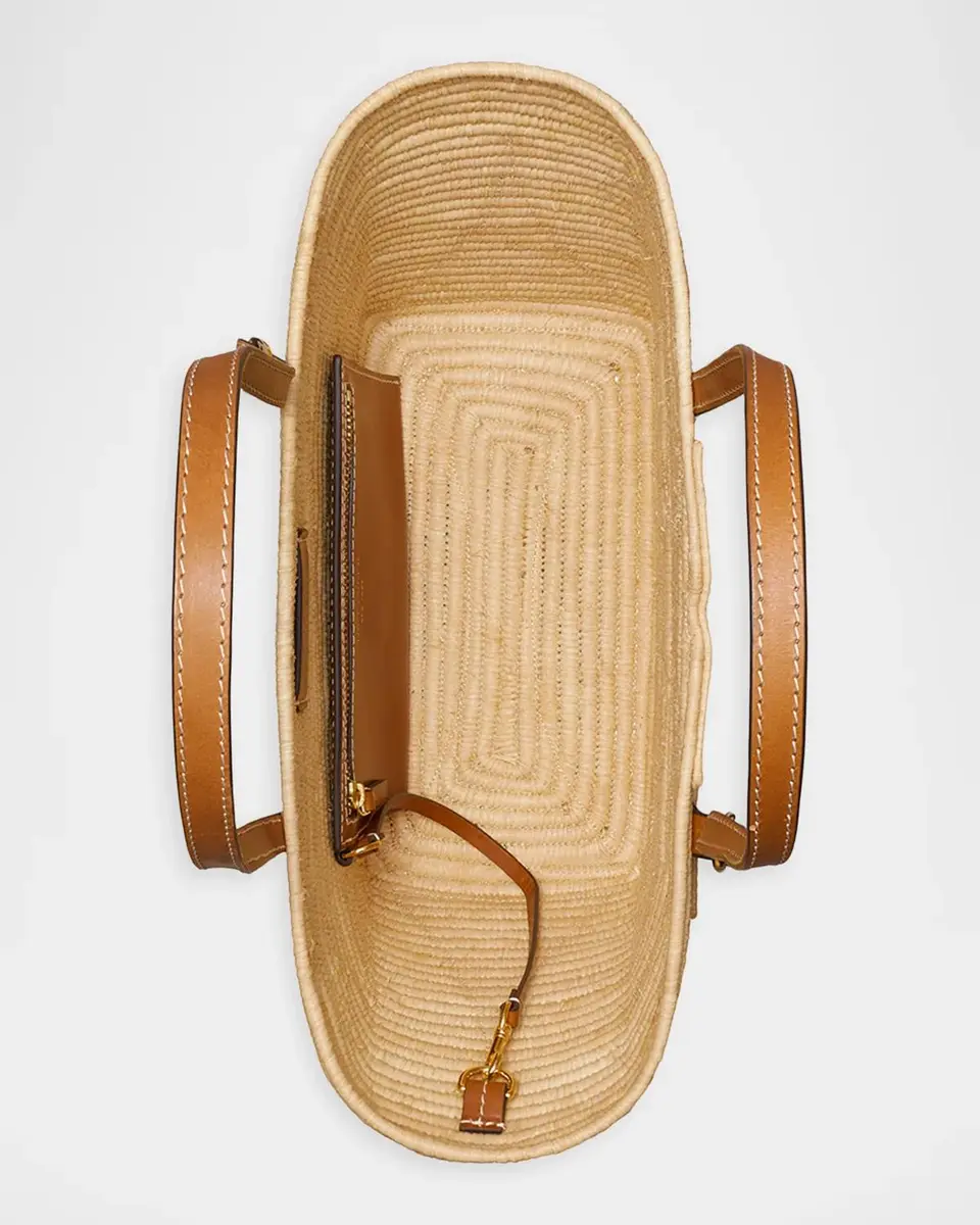 Tory Burch x Duom for Women Ella Raffia Tote Bag | Thumbnail 4 Tory Burch x Duom for Women Ella Raffia Tote Bag | Thumbnail 4