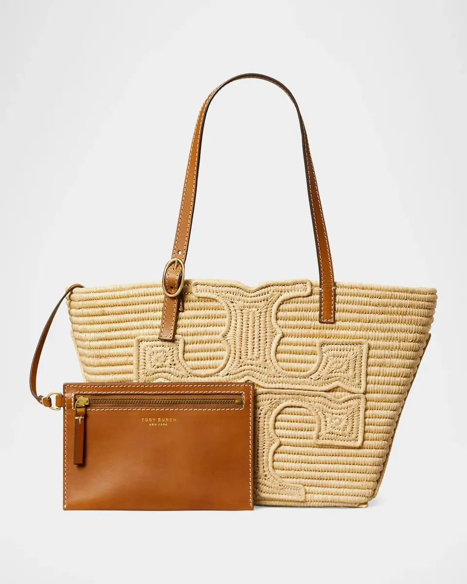 Tory Burch x Duom for Women Ella Raffia Tote Bag | Thumbnail 5 Tory Burch x Duom for Women Ella Raffia Tote Bag | Thumbnail 5