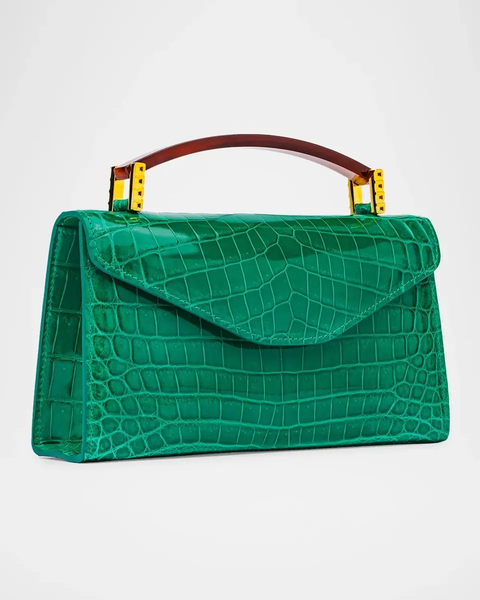 Lana Marks Mia Alligator Top-Handle Bag | Thumbnail 2 Lana Marks Mia Alligator Top-Handle Bag | Thumbnail 2