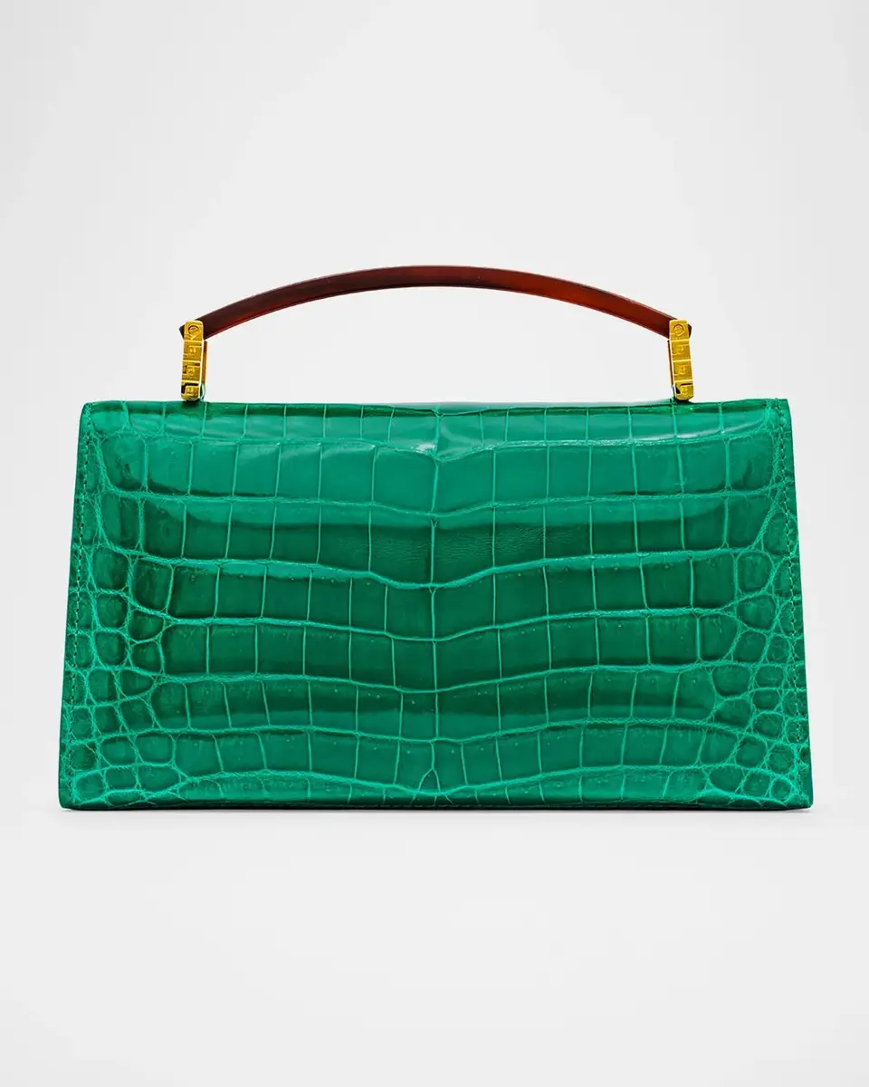 Lana Marks Mia Alligator Top-Handle Bag | Thumbnail 3 Lana Marks Mia Alligator Top-Handle Bag | Thumbnail 3