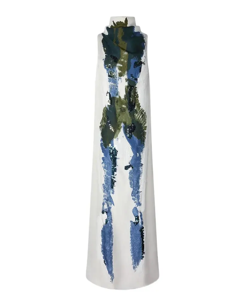 Noori Printed Silk Maxi Dress Noori Printed Silk Maxi Dress