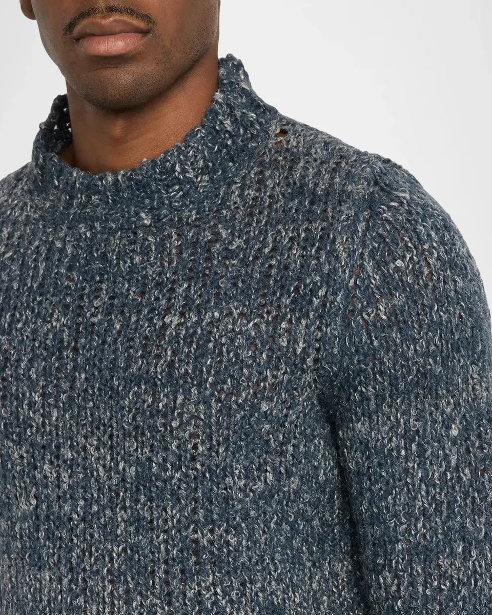 Barena Men's Mareselo Marled Wool Knit Sweater | Thumbnail 5 Barena Men's Mareselo Marled Wool Knit Sweater | Thumbnail 5